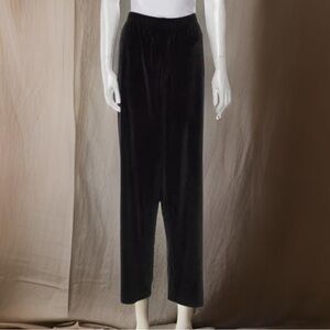 Bob Mackie Wearable Art Velvet Pants with Elastic Waste Size 1X